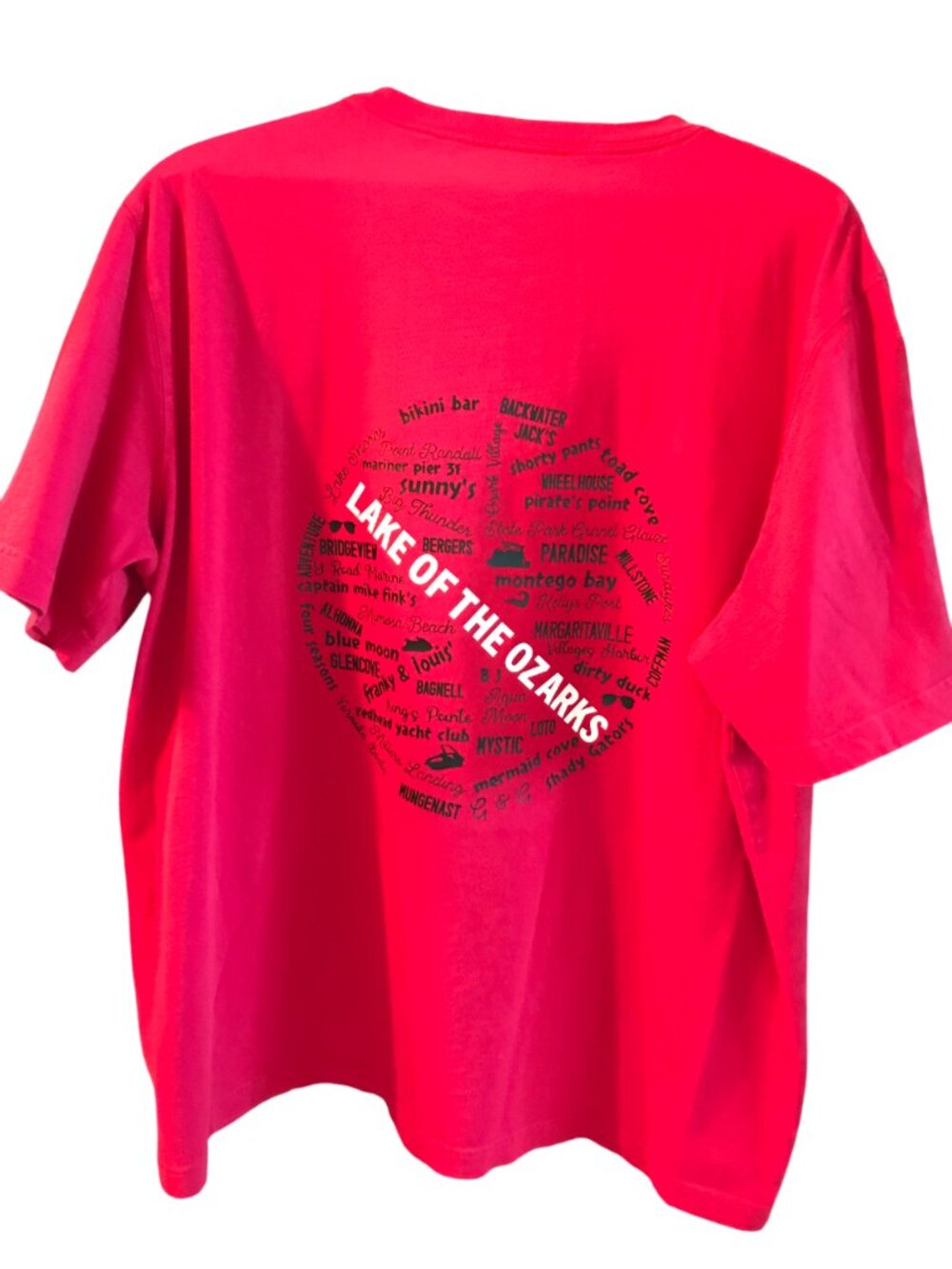 Lake of the Ozarks Tee Landmarks & Marinas Graphics Upcycled Cotton Size XL